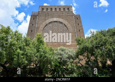 das afrikanische Denkmal von Voortrekker in Pretoria in Südafrika Stockfoto