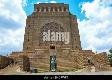 das afrikanische Denkmal von Voortrekker in Pretoria in Südafrika Stockfoto