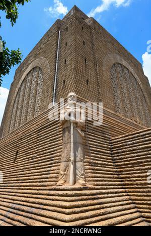 das afrikanische Denkmal von Voortrekker in Pretoria in Südafrika Stockfoto