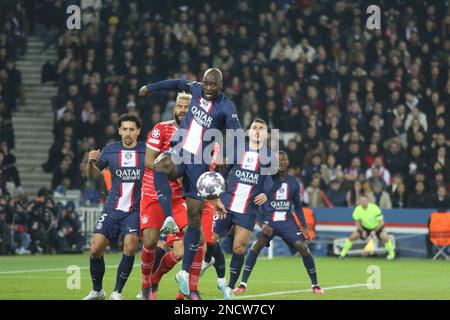 Paris, Stade de France, 14/02/2023, PARIS, Frankreich. , . FUSSBALL, UEFA CHAMPIONS LEAGUE, PSG, Paris Saint Germain gegen FC Bayern Muenchen am Dienstag, den 14. Februar in Paris im Stade de France, Ergebnis 0:1, (Foto: © Arthur THILL/ATPimages) (THILL Arthur/ATP/SPP) Guthaben: SPP Sport Press Photo. Alamy Live News Stockfoto