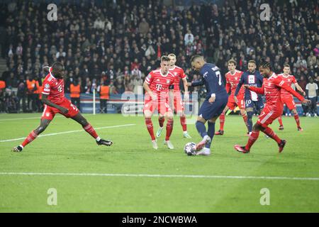 Paris, Stade de France, 14/02/2023, PARIS, Frankreich. , . FUSSBALL, UEFA CHAMPIONS LEAGUE, PSG, Paris Saint Germain gegen FC Bayern Muenchen am Dienstag, den 14. Februar in Paris im Stade de France, Ergebnis 0:1, (Foto: © Arthur THILL/ATPimages) (THILL Arthur/ATP/SPP) Guthaben: SPP Sport Press Photo. Alamy Live News Stockfoto