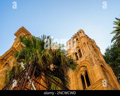 Kirche Santa Maria dell'Ammiraglio - Palermo, Sizilien, Italien Stockfoto