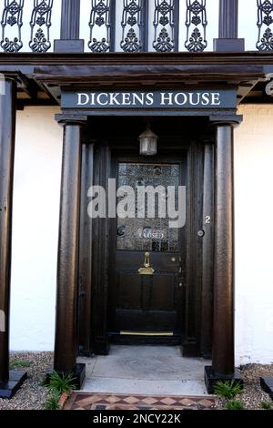 Charles dickens Museum, victoria Parade, broadstairs Küstenstadt, East kent, uk februar 2023 Stockfoto