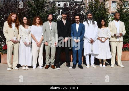 Rom, Italien. 15. Februar 2023. Rom: Barberini-Terrasse. Der Fotofilm der Frühling meines Lebens. Im Bild : Credit: Independent Photo Agency/Alamy Live News Stockfoto