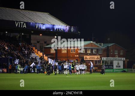 Allgemeiner Blick auf den Edgeley Park vor dem EFL League Two Match zwischen Stockport County und Crawley Town. Stockfoto