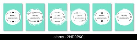 Satz von Vorlagen für Angebotsrahmen auf Bannerhintergrund mit Grunge-Kreis. Sammlung von Angebotsboxen per SMS senden Stock Vektor