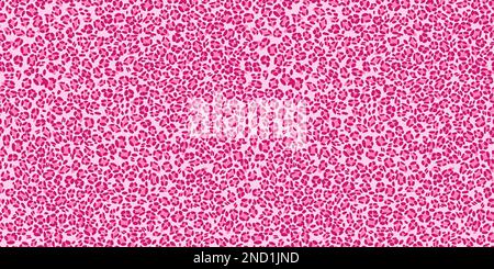 Pinkfarbenes Leopardenmuster mit Vektordesign. Stock Vektor