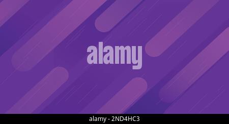 Violetter geometrischer Hintergrund. Dynamische Formzusammensetzung. Stock Vektor
