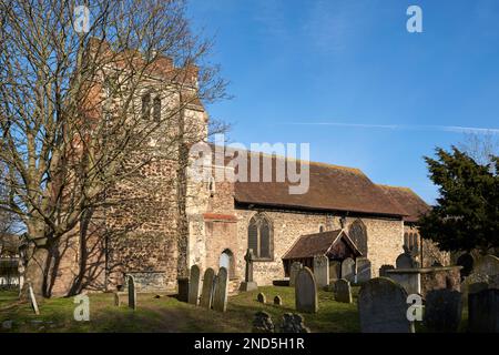 Die alte denkmalgeschützte Kirche St. Mary Magdalena, East Ham, London UK Stockfoto