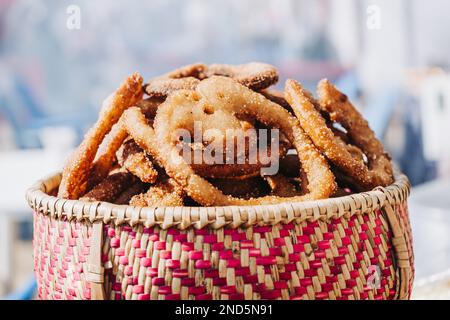 SEL Roti, traditionelles Reisbrot von Nepal. Selektiver Fokus Stockfoto