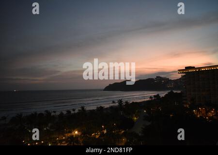 Beach Horizon Bei Sonnenuntergang Stockfoto