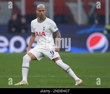 Mailand, Italien. 14. Februar 2023. Richarlison von Tottenham während des UEFA Champions League-Spiels in Giuseppe Meazza, Mailand. Der Bildausdruck sollte lauten: Jonathan Moscrop/Sportimage Credit: Sportimage/Alamy Live News Stockfoto