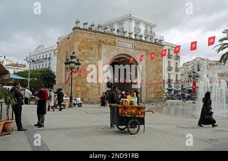 Das Tor Frankreichs in Tunis Stockfoto