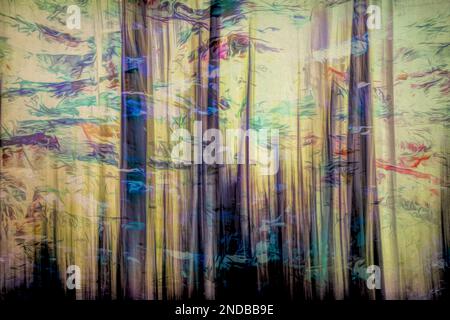 ABSTRAKTE KUNST: Blowing in the Wind Stockfoto