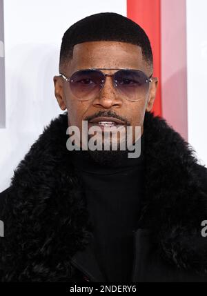 London, Großbritannien. 15. Februar 2023. 15. Februar 2023, London, Großbritannien. Jamie Foxx kommt zur europäischen Premiere von Creed III, Cineworld, Leicester Square, London. Kredit: Doug Peters/Alamy Live News Stockfoto