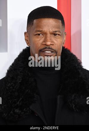 London, Großbritannien. 15. Februar 2023. 15. Februar 2023, London, Großbritannien. Jamie Foxx kommt zur europäischen Premiere von Creed III, Cineworld, Leicester Square, London. Kredit: Doug Peters/Alamy Live News Stockfoto