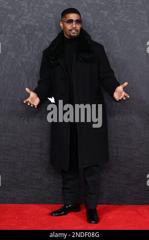 London, Großbritannien. 15. Februar 2023. 15. Februar 2023, London, Großbritannien. Jamie Foxx kommt zur europäischen Premiere von Creed III, Cineworld, Leicester Square, London. Kredit: Doug Peters/Alamy Live News Stockfoto