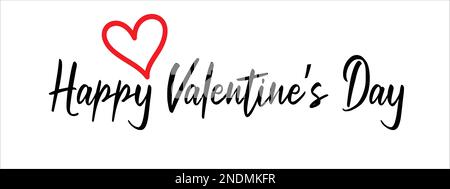 Valentinstag Hintergrund mit Herz-Muster und Typografie von glücklichen Valentinstag Text . Vektorgrafik. Tapete, Flyer, Einladung, Plakate Stock Vektor