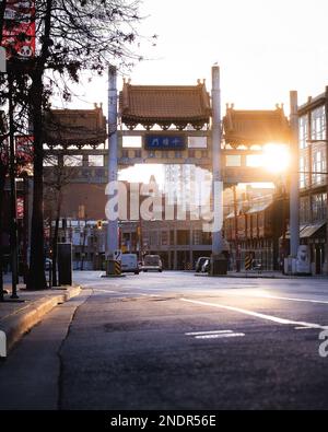 Millennium Gate in Vancouver Chinatown Stockfoto