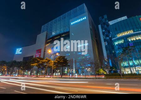 Busan, Südkorea - 29. März 2016 : Shinsegae Department Store das weltweit größte Kaufhaus, Busan, Südkorea Stockfoto