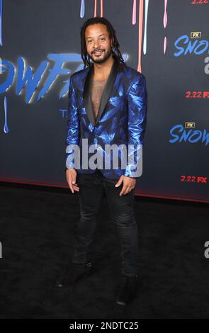 Los Angeles, Ca. 15. Februar 2023. Brandon Jay McLaren bei der Red Carpet Premiere für die sechste und letzte Saison von FX's Schneefall im Academy Museum of Motion Pictures, Ted Mann Theater am 15. Februar 2023 in Los Angeles, Kalifornien. Kredit: Faye Sadou/Media Punch/Alamy Live News Stockfoto