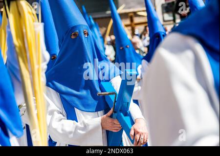 Semana Santa 2022 Celebrada en Zaragoza. Stockfoto