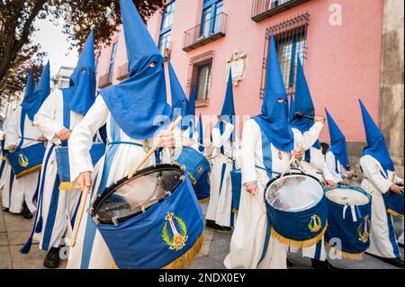 Semana Santa 2022 Celebrada en Zaragoza. Stockfoto