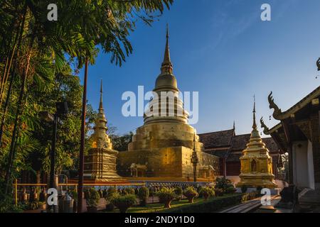 Stupa im Wat Phra Singh in Chiang Mai, Thailand Stockfoto