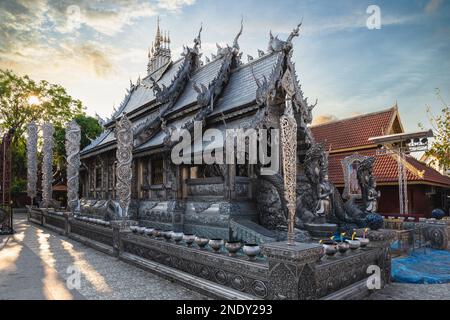 wat si suphan, auch bekannt als Silbertempel, in chiang Mai, thailand Stockfoto