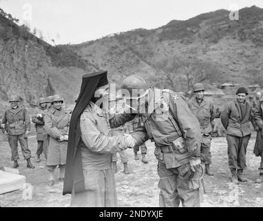 Lt. General Matthew B. Ridgway, Left, Eighth Army Commander, And Lt ...