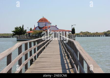 Nikolaikloster in Porto Lagos, Evros Thraki Griechenland Stockfoto