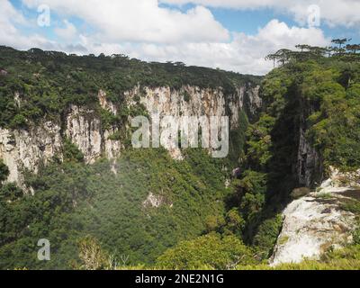 Itaimbezinho Canyon, Aparados da Serra Nationalpark Stockfoto