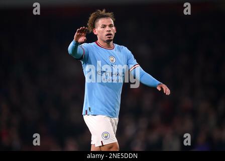 Die Kalvin Phillips von Manchester City während des Premier League-Spiels im Emirates Stadium, London. Bilddatum: Mittwoch, 15. Februar 2023. Stockfoto