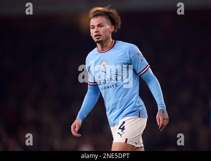 Die Kalvin Phillips von Manchester City während des Premier League-Spiels im Emirates Stadium, London. Bilddatum: Mittwoch, 15. Februar 2023. Stockfoto