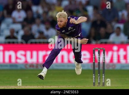 Aktenfoto von 26-07-2021 von Northern Superchargers' Ben Stokes. Die englischen Trios Ben Stokes, Jonny Bairstow und Jofra Archer wurden für die Saison 2023 von ihren hundert Franchises übernommen. Ausgabedatum: Donnerstag, 16. Februar 2023. Stockfoto