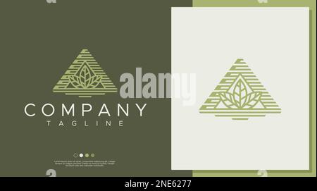Design-Vektor „Natur“ Mit Buchstaben. Moderne Grafikvorlage mit Blattlogo. Stock Vektor
