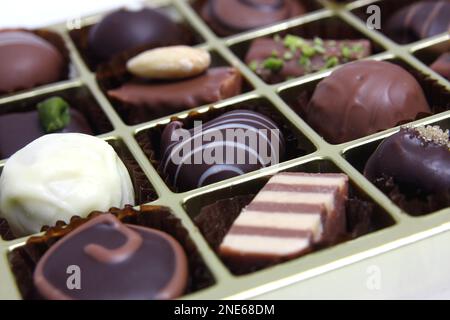 Pralinenschachtel Stockfoto