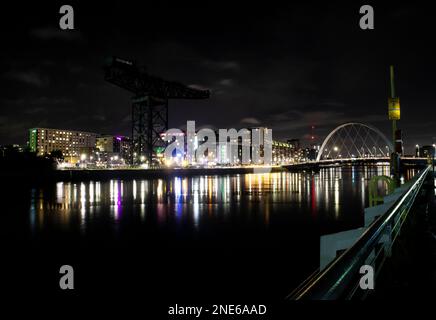 Nächtliche Architekturaufnahmen rund um Schottland Stockfoto