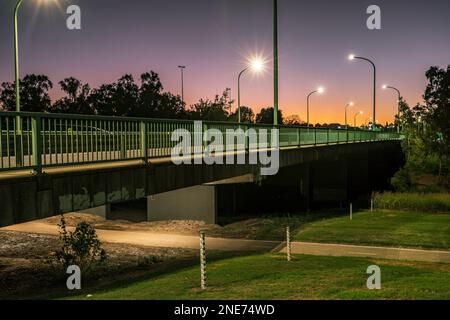 Tamworth, New South Wales, Australien - Brücke über den Peel River Stockfoto