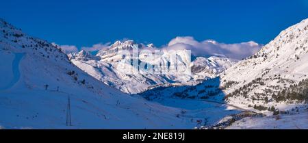 Skigebiet Candanchu, Pirineos Mountains, Huesca, Spanien, Europa Stockfoto