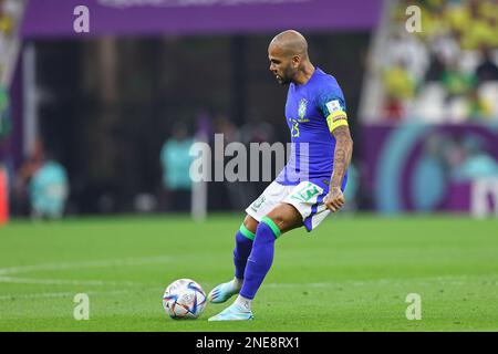 LUSAIL CITY, KATAR - DEZEMBER 02: Ederson während des FIFA-Weltmeisterschafts-Qatar 2022 Group G-Spiels zwischen Kamerun und Brasilien am 02. Dezember 2022 im Lusail Stadium in Lusail City, Katar. (Foto von MB Media) Stockfoto