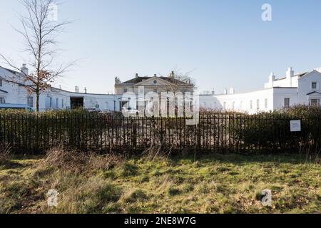 Die Rückseite der Royal Ballet School, White Lodge, Richmond Park, London, TW10, England, Großbritannien Stockfoto