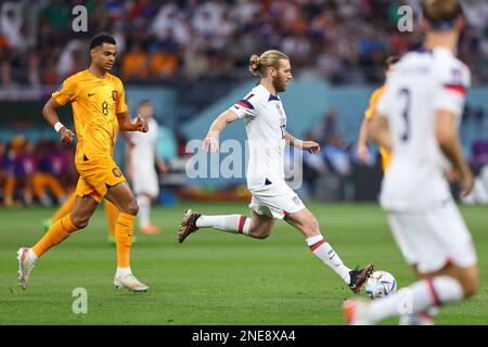 DOHA, KATAR - 03. DEZEMBER: Tim Ram während der FIFA-Weltmeisterschaft Katar 2022. Runde 16 zwischen den Niederlanden und den USA im Khalifa International Stadium am 03. Dezember 2022 in Doha, Katar. (Foto von MB Media) Stockfoto