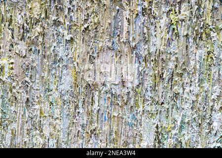 Bunte abstrakte Ölgemälde Kunst Hintergrund. Textur von Leinwand und Ölfarbe. Stockfoto