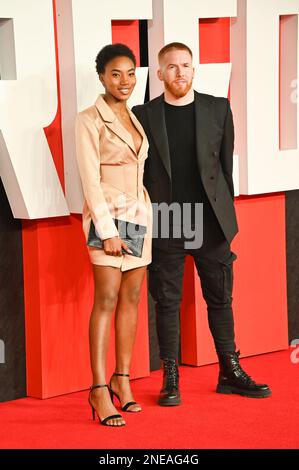 London, Großbritannien. 15. Februar 2023. Neil Jones und Chyna Mills besuchen die Warner Bros, die europäische Premiere VON CREED III, Cineworld Leicester Square, London, Großbritannien. - Foto: 15. Februar 2023. Kredit: Siehe Li/Picture Capital/Alamy Live News Stockfoto