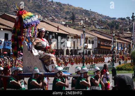 Inti-Raymi-Festival Cusco, Peru Stockfoto