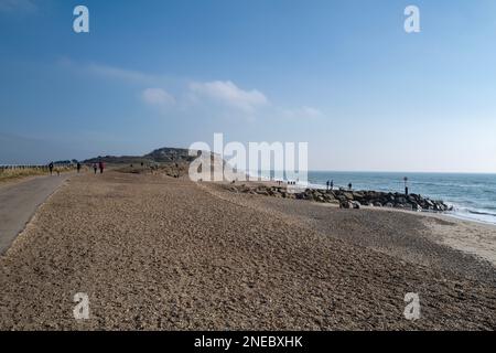 Hengistbury Head Nature Reserve & Beach Stockfoto