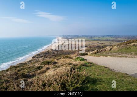 Hengistbury Head Nature Reserve & Beach Stockfoto