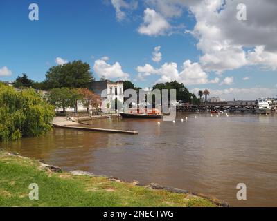 Hafen von Colonia del Sacremento, Uruguay Stockfoto