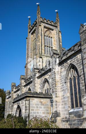 EAST GRINSTEAD, WEST SUSSEX/UK - APRIL 20 : Blick auf die St.-Schwitun-Kirche in East Grinstead West Sussex am 20. April 2020 Stockfoto